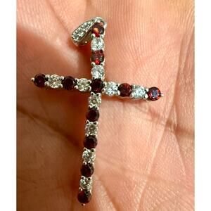 Vintage Cross  Sterling Silver 925 Pendant Charm Authentic